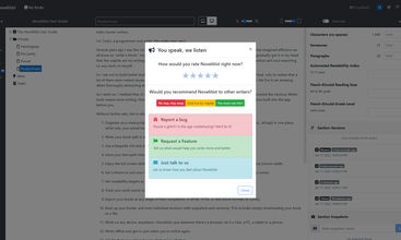 Novelitist screenshot
