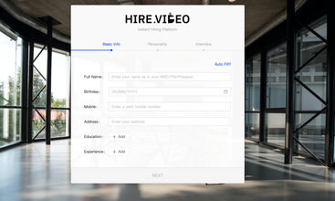 Hire.Video screenshot