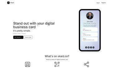 VKard - Digital Business Card screenshot
