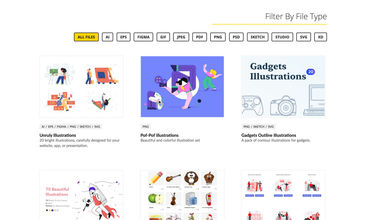 Free illustrations screenshot
