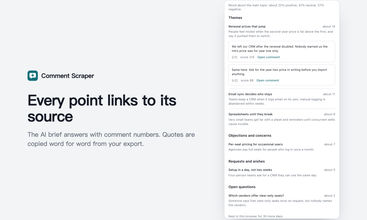 Comment Scraper screenshot