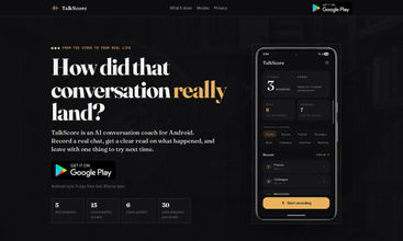 Talkscore screenshot