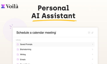 Voilà AI Assistant screenshot