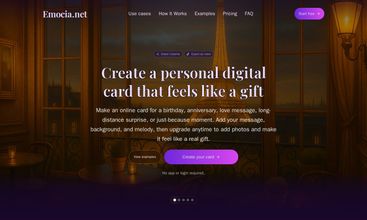 Emocia.net screenshot