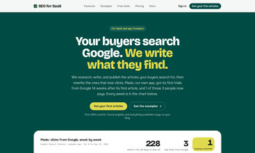 SEO for SaaS screenshot
