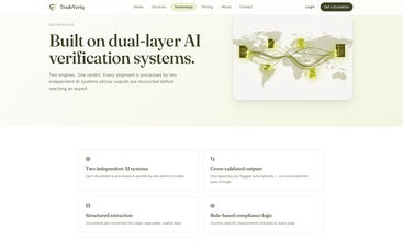 AI Shipment Verification Platform screenshot