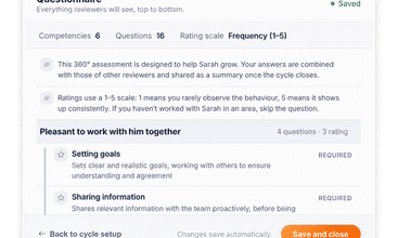 Lynxify.me - Performance review software screenshot
