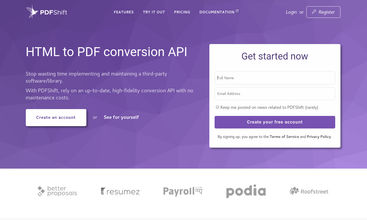 PDFShift screenshot