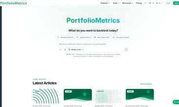 PortfolioMetrics screenshot