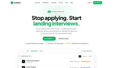 LandEarly | AI Job Search screenshot