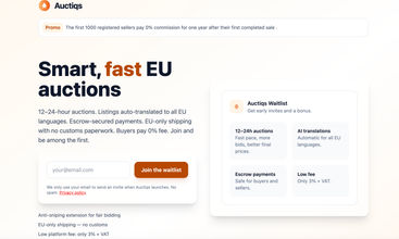 Auctiqs screenshot