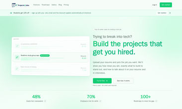 Projects2Jobs AI screenshot
