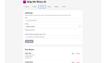 Help Me Write AI screenshot