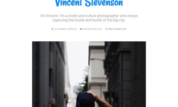 HTML Resume screenshot