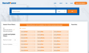 NameBounce screenshot