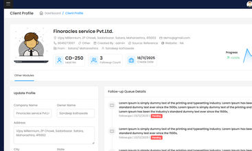Cronnico CRM screenshot