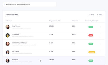 Matchfluence screenshot