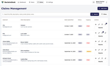 ReclaimDesk screenshot