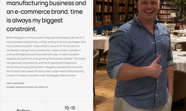 Bloggerly.ai screenshot