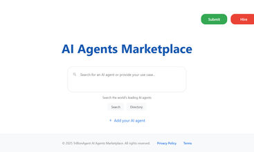 AI Agents Marketplace screenshot