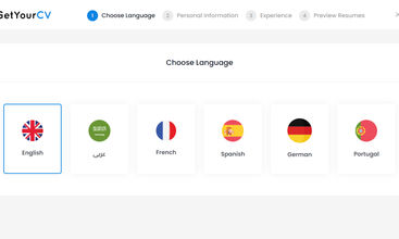 GetYourCV.net screenshot
