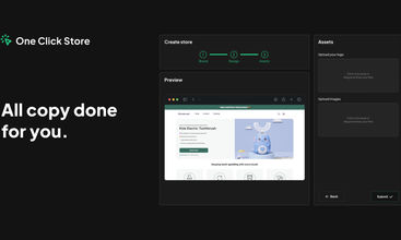 One Click Store screenshot