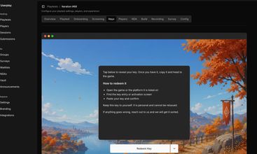 Userplay screenshot