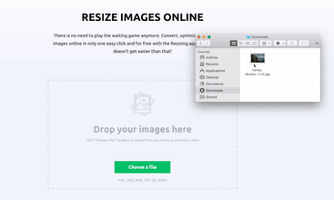 Resizing.app screenshot