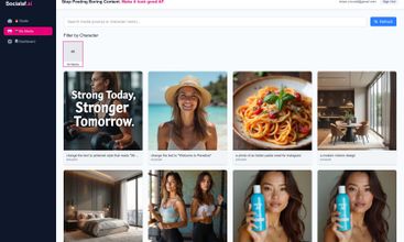 Socialaf.ai screenshot