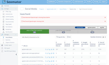Seomator screenshot