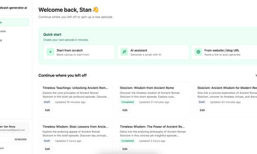 Podcast Generator AI screenshot