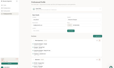 Resume Inspector screenshot