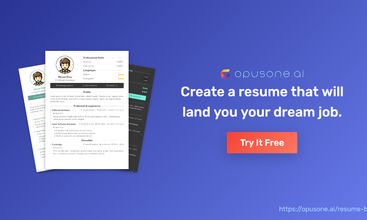Opus One Resume Builder screenshot
