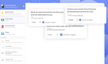 Clean Email screenshot