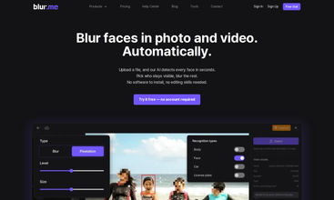 BlurMe - AI Face Blur screenshot