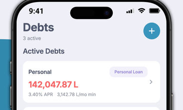TinyDebt screenshot