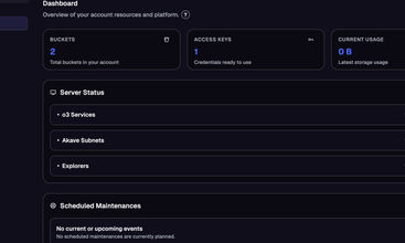 Akave Cloud screenshot
