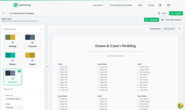 SeatPlanning screenshot
