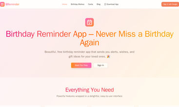 Breminder screenshot