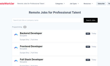 RemoteWorkJar screenshot