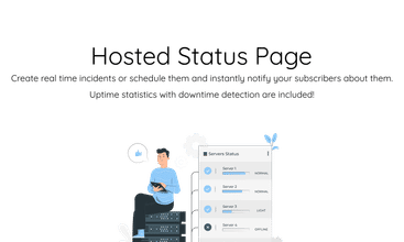 Hosted Status Page screenshot