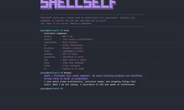 ShellSelf screenshot