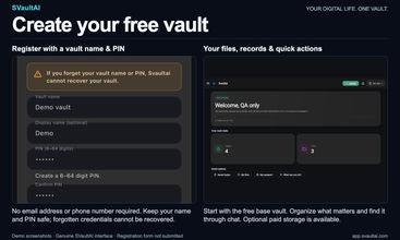 SVaultAI screenshot