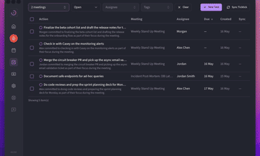 Clearminutes screenshot