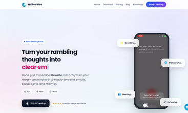 Writevoice screenshot