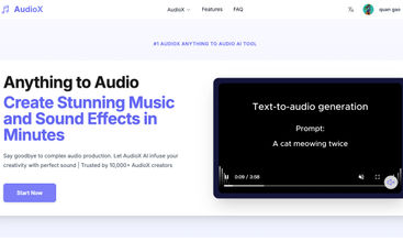 AudioX screenshot