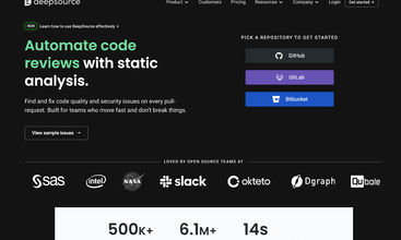 DeepSource screenshot