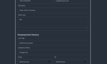 Build Your CV screenshot