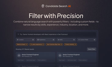 Candidate Search AI screenshot