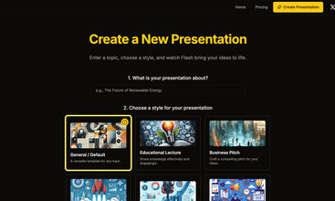 FlashSlides – AI Presentation Maker screenshot